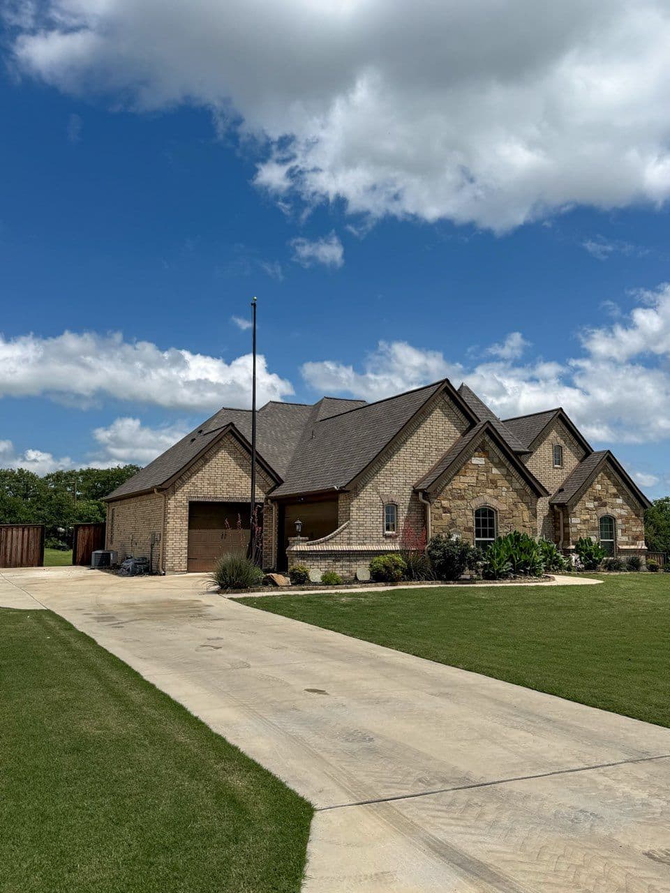 Weathered Wood Roof Project in Springtown TX